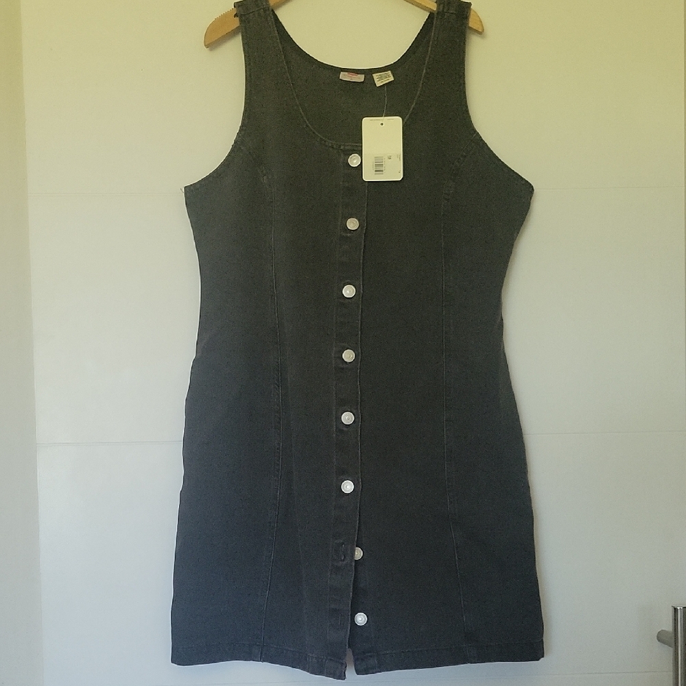 Women's Black Denim Dress